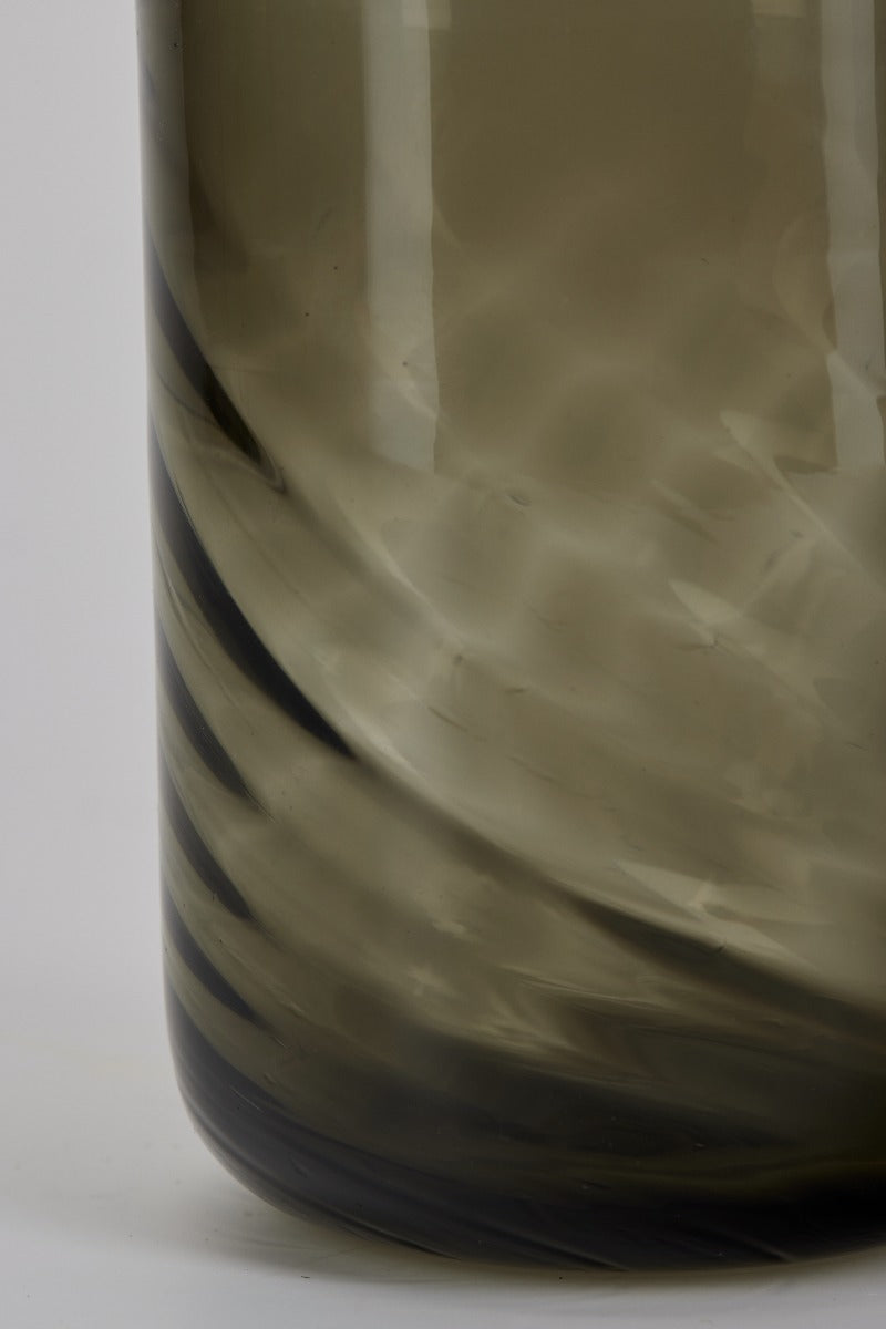 Twist drinking glass grey, Smoke Grey - Bahne